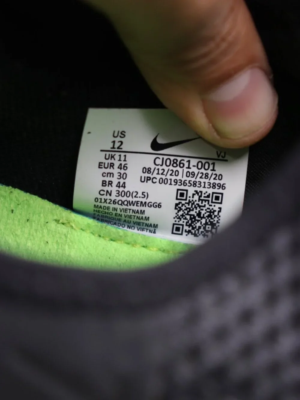 Nike Free Metcon 3 Men's 12 Triple Black Athletic Running Sneakers CJ0861-001